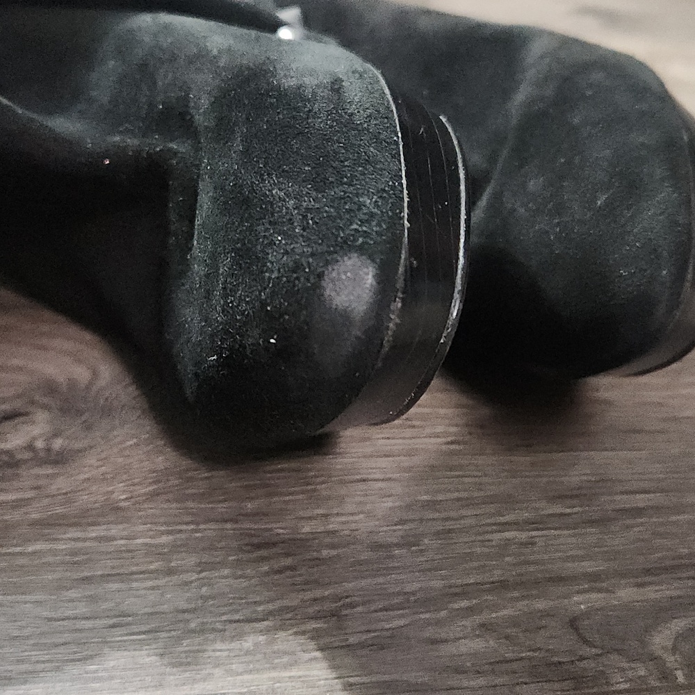 ✨️✨️Nine West Black Heeled Boots with Silver Studs - Picture 10 of 10